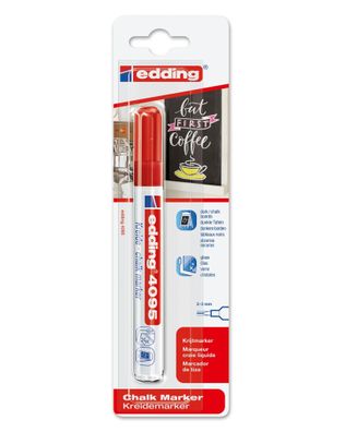 Edding Kreidemarker 4095 2-3 mm rot 1er-Blister