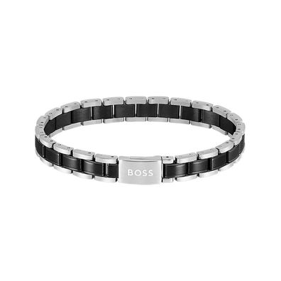BOSS - 1580665 - Armband - Herren - schwarz - 20cm - METAL LINK