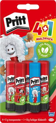 Pritt Klebestift 4 + 1, 11g BTS 2021