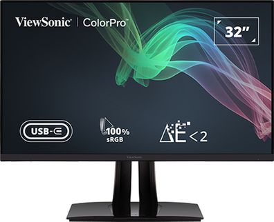 Viewsonic VP3256-4K 81,28cm 32Zoll Adaptive Sync 3840x2160 16:9 350cd/m2 5ms HDMI DP