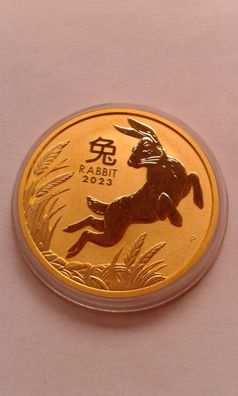 Original 200$ 2023 Australien Lunar Hase 2 Unzen 62,2g 9999er Gold perth mint