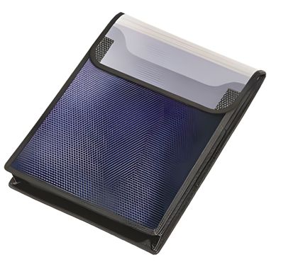 Veloflex Velobag Heftbox A4 blau hoch m. Klettverschluss