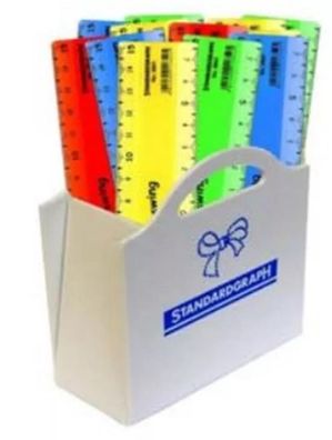 Standardgraph Lineal twist & swing 30er Display, 15cm farbig sortiert