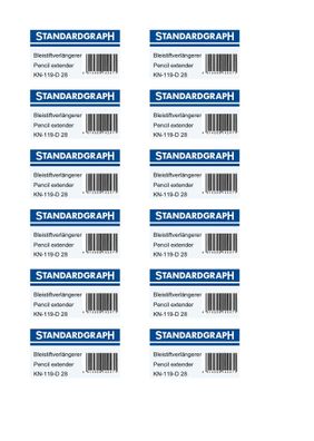 Standardgraph Sfitftverlängerer UNI-design Display 28 Stück, farbig sortiert