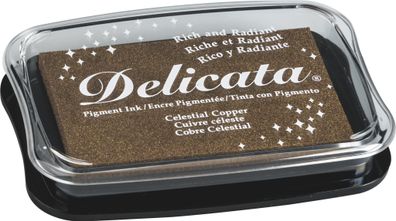 Tsukineko Stempelkissen Delicata Metallic 10 x 7 cm celestial copper