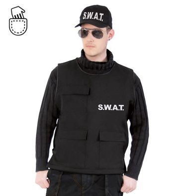narrenwelt Kostüm SWAT Weste Herren - Gr. M - XL Karneval