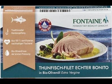 Fontaine 6x Echter Bonito in Bio-Olivenöl 120g