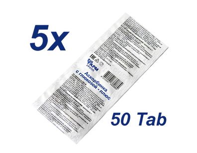 Ascorbinsäure mit Glucose Plus Vitamin C Farmgrupp 5 x 10 Tabletten