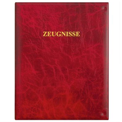 Roth Zeugnismappe-Ringbuch dkl. rot
