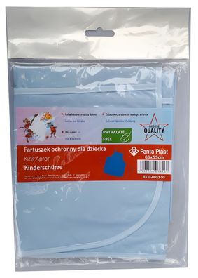 Malschürze/Bastelschürze/ 63x53 cm abwischbar blauphtalatfrei