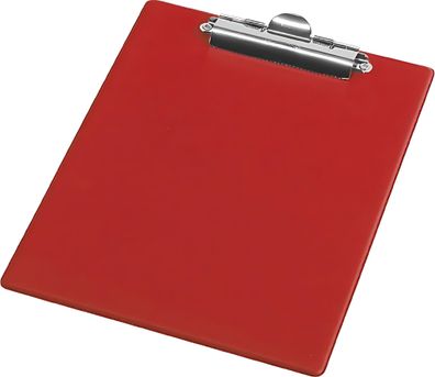 Klemmbrett A5 Metallhalter Clip PVC rot