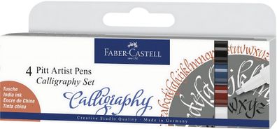 Faber Castell Tuschestift Pitt Artist Pen C 4er-Set Standard