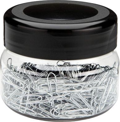 Briefklammern, eckig, verzinkt, 26 mm, Dose à 500 Stück, für Großverbraucher