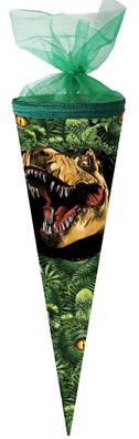 Nestler Schultüte Tüllv. 50 cm rund DinoDschung Copp