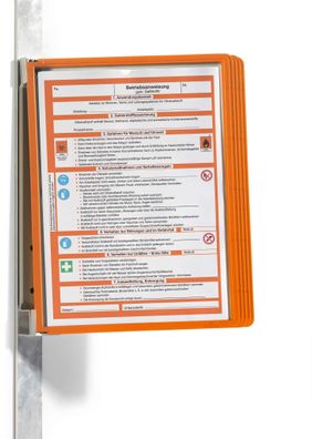 Durable Sichttafelsystem A4 or 5tlg. magnetisch VARIO MAGNET WALL