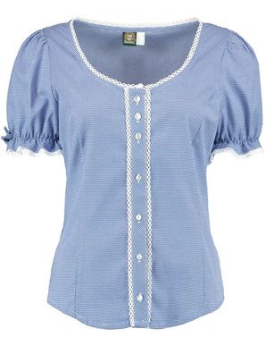OS Trachten Trachtenbluse Olivia blau