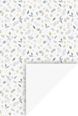 HEYDA Motivkarton Zweige A4 (21 x 31 cm inkl. Codierleiste) goldfarben