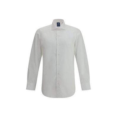 Finamore White Cotton Dress Shirt