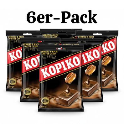 6er-Pack Kopiko Kaffeebonbons 120g