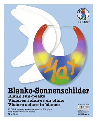 Ursus BLANKO-SONNENSCHILDER 12x25CM,25STÜCK, EISS