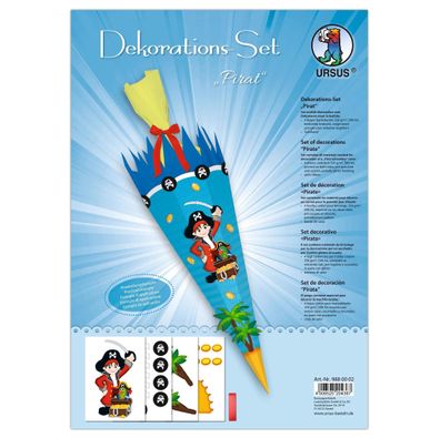 Ursus DEKO-SET Schultüte EASY LINE "PIRAT"