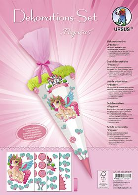 Ursus DEKO-SET Schultüte EASY LINE "PEGASUS"