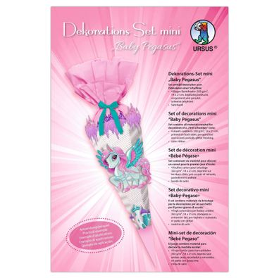Ursus DEKO-SET Schultüte EASY LINE MINI "BABY Pegasus"