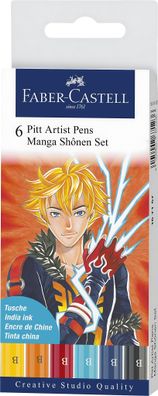 Faber Castell Tuschestift Pitt Artist Pen Manga 6er Shônen