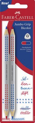 Faber Castell Silbentrennstift Grip 3,8 mm rot/blau 2er