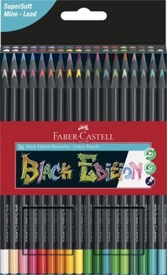 Faber Castell Buntstift BlackEdition 3,3 mm 36er Kartonetui