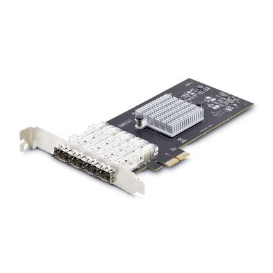 StarTech 4-Port GbE SFP Network Card, PCIe 2.0 x2, Intel I350-AM4 4x 1GbE Controller,