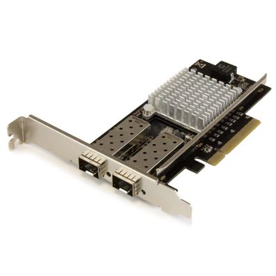 StarTech 2 Port 10G LWL Netzwerkkarte mit offenem SFP+ - PCIe, Intel Chip - 2-fach Gl
