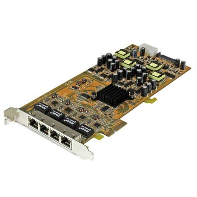 StarTech 4 Port Gigabit Power over Ethernet PCI Express Netzwerkkarte - PSE / PoE PCI