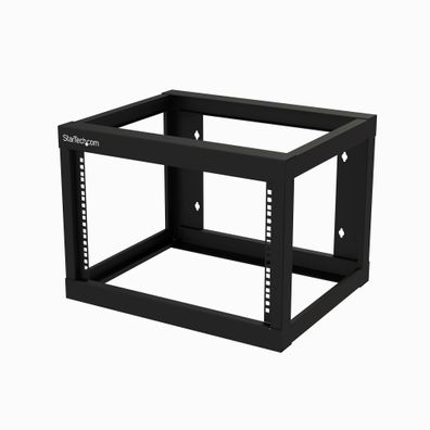 StarTech 6HE 19 Zoll Wand Netzwerk Rack - 2 Pfosten, 48cm tief mit offener Rahmen, fü