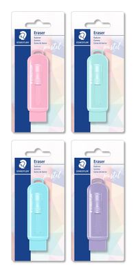 Staedtler Radierer mit Schiebehülle Pastell