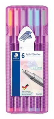 Staedtler Fineliner triplus rPP, 6ST 4007817063248