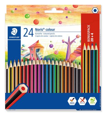 Staedtler Farbstift Noris colour 24 100% PEFC