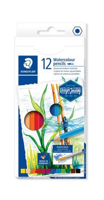Aquarellstift Farbstift 2,9 mm, 1 Kartonetui mit 12 Farben