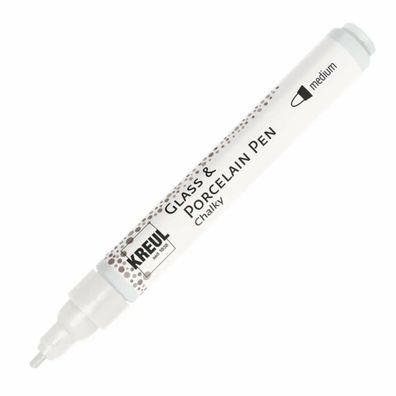 KREUL Glass & Porcelain Pen Chalky medium White Cotton