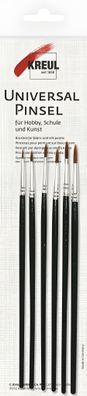 KREUL Universalpinsel Ponyhaar Synthetics rund 6er Set
