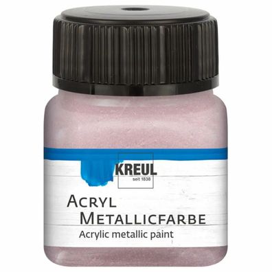 KREUL Acryl Metallicfarbe Roségold 20 ml