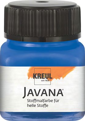 KREUL Javana Stoffmalfarbe für helle Stoffe Royalblau 20 ml