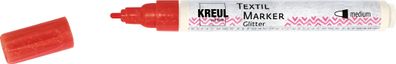 KREUL Textil Marker Glitter medium Rot