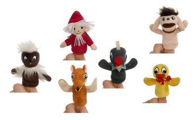 Sandmann Fingerpuppen 6-fach sortiert Größe 10 cm