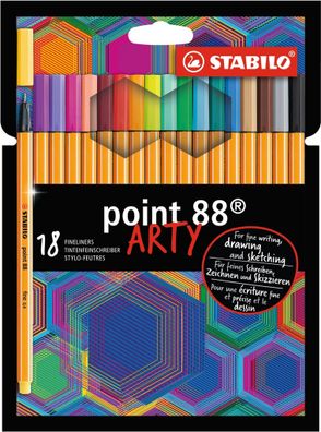 Stabilo point 88 18er Etui „ARTY"
