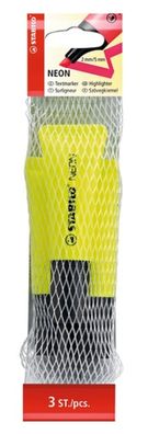 Stabilo NEON 3er Netz gelb 4006381401210