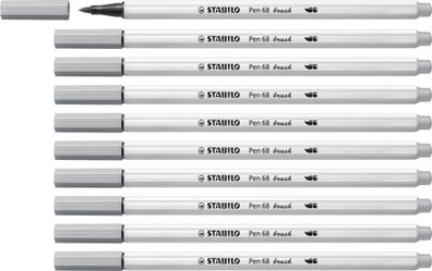 Stabilo Pen 68 brush mittelgrau