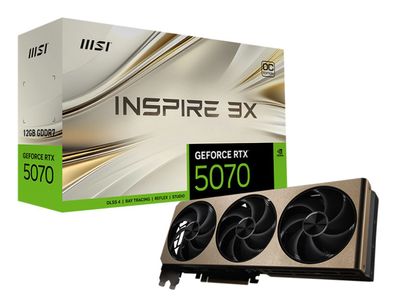 RTX 5070 12GB MSI Inspire 3X OC GDDR7 3 Fan