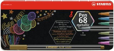 Stabilo Pen 68 metallic 8er Metalletui