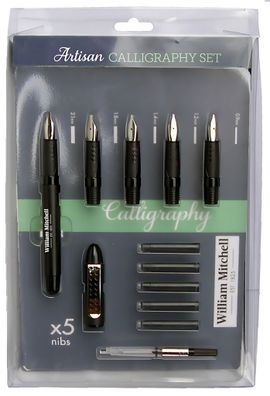 Standardgraph Artisan Calligraphy Set Füller, 5x Feder sortiert, Patronen